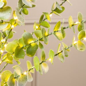 Набор светящихся веток Эвкалипт Callisia 90 см, 50 теплых белых LED ламп, 3 шт, IP44 Edelman фото 3