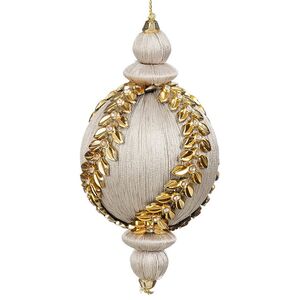 Винтажная елочная игрушка Royal - Silver Romance 8 см 