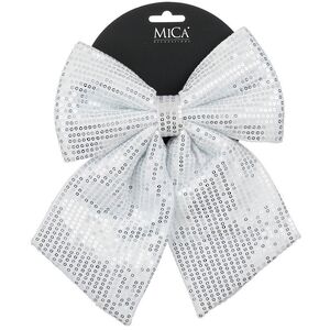 Декоративный бант Luxury Christmas 23*20 см серебряный Edelman фото 1