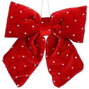 Бант на елку Bomont - Crystal Elegant 17*15 см алый Edelman фото 1