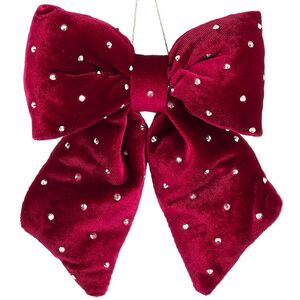 Бант на елку Bomont - Crystal Elegant 17*15 см бордовый Edelman фото 1