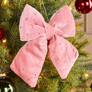 Бант на елку Bomont - Crystal Elegant 17*15 см пудровый