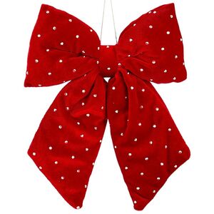 Бант на елку Bomont - Crystal Elegant 23*20 см алый Edelman фото 1