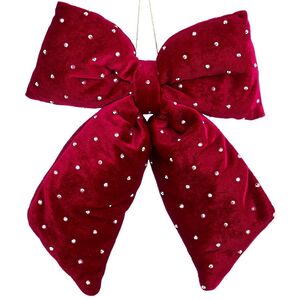 Бант на елку Bomont - Crystal Elegant 23*20 см бордовый Edelman фото 1