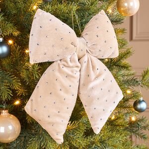 Бант на елку Bomont - Crystal Elegant 23*20 см кремовый