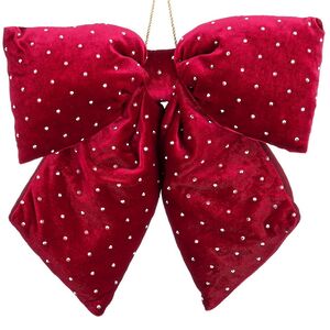 Бант на елку Bomont - Crystal Elegant 34*30 см бордовый Edelman фото 1