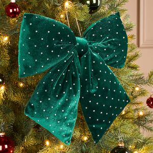 Бант на елку Bomont Crystal Elegant изумрудный