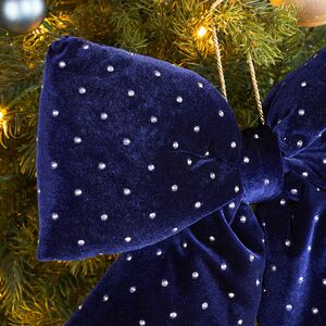 Бант на елку Bomont - Crystal Elegant 34*30 см синий Edelman фото 2