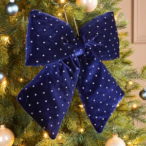 Бант на елку Bomont - Crystal Elegant 34*30 см синий Edelman фото 1