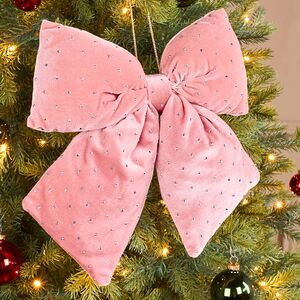 Бант на елку Bomont - Crystal Elegant 34*30 см пудровый Edelman фото 1