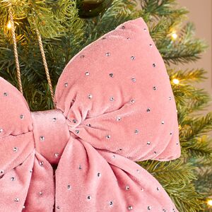 Бант на елку Bomont - Crystal Elegant 34*30 см пудровый Edelman фото 2