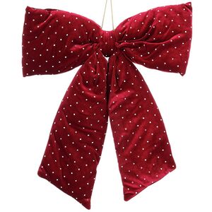 Бант на елку Bomont - Crystal Elegant 50*39 см бордовый Edelman фото 1