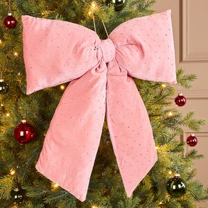 Бант на елку Bomont - Crystal Elegant пудровый