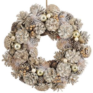 Новогодний венок White Fantasy 34 см Edelman фото 1