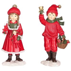 Новогодние фигурки Дети с подарками - Счастливое Рождество 19 см, 2 шт Edelman фото 1