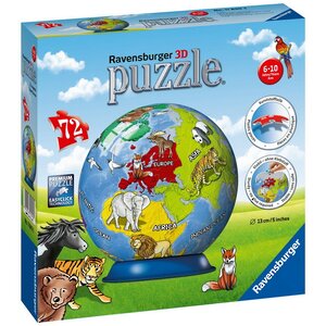 3D Пазл Земной шар, 72 элемента Ravensburger фото 2