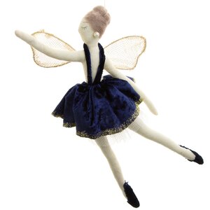 Кукла на елку Фея - Балерина Джина 24 см, подвеска Due Esse Christmas фото 1