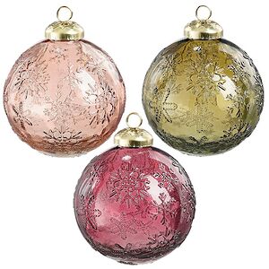 Стеклянные елочные шары Relaxation: Вишневый Глинтвейн 8 см, 6 шт Edelman фото 1