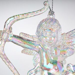 Елочная игрушка Ангел Купидон 10 см радужный, подвеска Forest Market фото 3