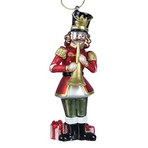 Стеклянная елочная игрушка Гвардеец - Retro Christmas 17 см, подвеска Winter Deco фото 1