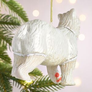 Елочная игрушка Белый Медведь - Арктическая Сказка 13 см, стекло Winter Deco фото 6