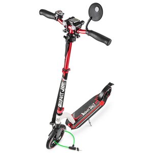 Городской самокат "Biskvit Jam 7 Ultimate Pro" с бортовым компьютером, 230/200 мм, черно-красный Biskvit Jam фото 1