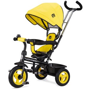 Трехколесный велосипед-коляска Small Rider Voyager с ручкой и козырьком, желтый Small Rider фото 1
