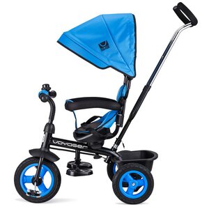 Трехколесный велосипед-коляска Small Rider Voyager с ручкой и козырьком, синий Small Rider фото 2