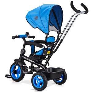 Трехколесный велосипед-коляска Small Rider Voyager с ручкой и козырьком, синий Small Rider фото 3