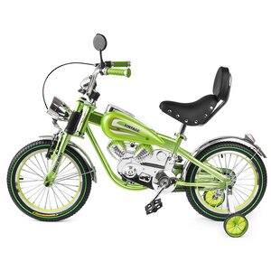 Коллекционный велосипед-мотоцикл Small Rider Motobike Vintage, колеса 16", зеленый Small Rider фото 2