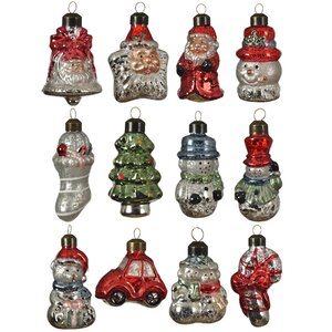 Набор стеклянных елочных игрушек Vintage Christmas: Classic 6-9 см, 24 шт Kaemingk фото 1