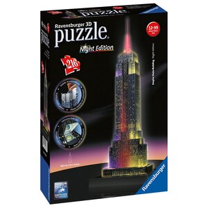 3D Пазл Ночной Эмпайр Стейт Билдинг, 216 элементов Ravensburger фото 2