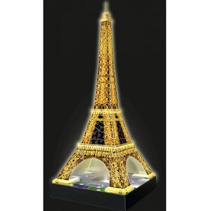 3D Пазл Ночная Эйфелева башня, 216 деталей Ravensburger фото 3