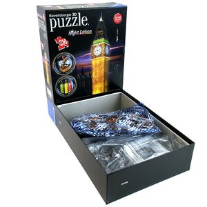 3D Пазл Ночной Биг-Бен, 216 элементов Ravensburger фото 3