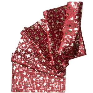 Новогодняя дорожка Vellure Rosso - Звёздочки 270*28 см Due Esse Christmas фото 1