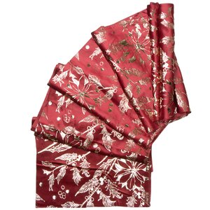 Новогодняя дорожка Vellure Rosso - Остролист 270*28 см Due Esse Christmas фото 1