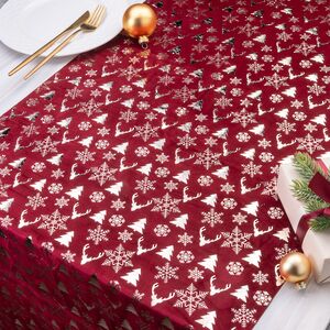 Новогодняя дорожка Vellure Rosso - Зимний Лес 270*48 см