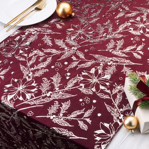 Новогодняя дорожка Granada - Остролист 270*48 см