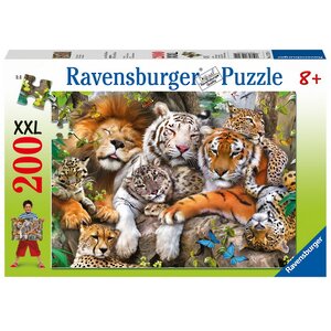 Пазл Сон больших кошек, 200 элементов XXL Ravensburger фото 2