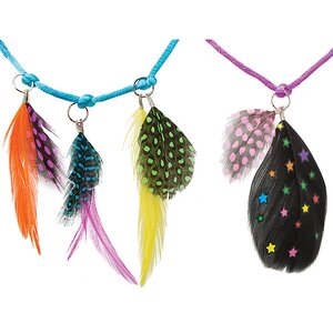Набор для творчества POPS CRAFT Ожерелья с цветными перышками Alex фото 2