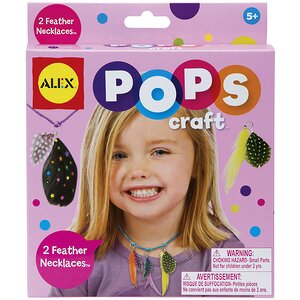 Набор для творчества POPS CRAFT Ожерелья с цветными перышками Alex фото 1