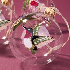 Набор стеклянных шаров Colibri Magique 8 см, 6 шт Kaemingk фото 4