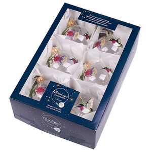 Набор стеклянных шаров Colibri Magique 8 см, 6 шт Kaemingk фото 5