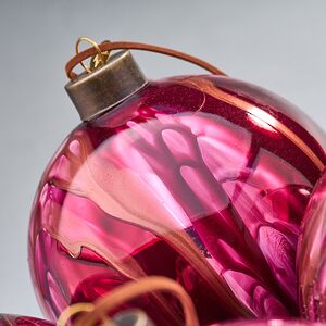 Набор стеклянных шаров Divorze Cremisi 10 см, 4 шт Christmas Deluxe фото 4