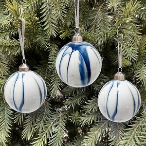 Набор стеклянных шаров Divorze Souris 8 см, 9 шт Christmas Deluxe фото 3