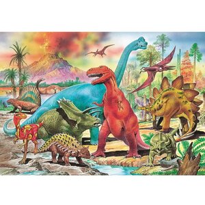 Пазл Динозавры, 100 элементов