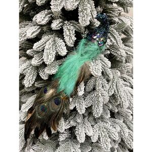Декоративная фигура Павлин Emerald - Peacock Oasis 50 см, клипса Christmas Deluxe фото 1