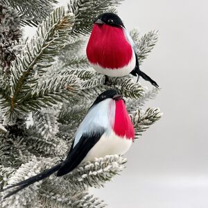 Елочная игрушка Снегири Ruby 12 см, 6 шт, клипса Christmas Deluxe фото 1