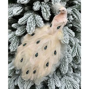 Декоративная фигура Павлин Morganite - Peacock Oasis 29 см, клипса Christmas Deluxe фото 1