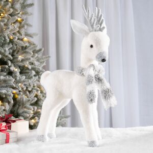 Декоративная фигура Олень Фенди в шарфе - Warm heart 41 см Christmas Deluxe фото 1